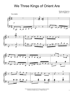 We Three Kings Of Orient Are [Ragtime version] von Jr., John H. Hopkins (Download) 