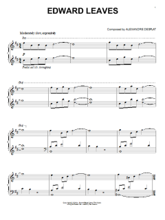 Edward Leaves von Alexandre Desplat (Download) 