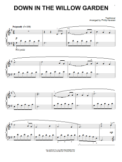 Down In The Willow Garden von Traditional (Download) 