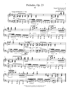 Prelude In D Minor, Op. 23, No. 3 von Alexandre Dossin (Download) 