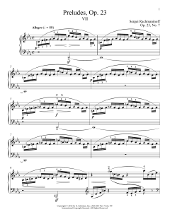 Prelude In C Minor, Op. 23, No. 7 von Alexandre Dossin (Download) 