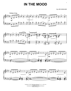 In The Mood von Joe Garland (Download) 