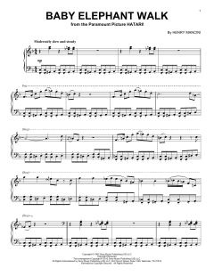 Baby Elephant Walk von Henry Mancini (Download) 
