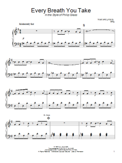Every Breath You Take (in the style of Philip Glass) von The Police (Download) 
