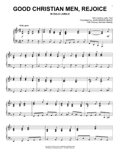 Good Christian Men, Rejoice von 14th Century German Melody (Download) 