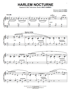 Harlem Nocturne von Earle Hagen (Download) 