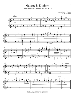 Gavotte in D Minor von Gail Smith (Download) 