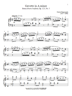 Gavotte In A Minor von Cécile Chaminade (Download) 
