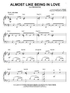 Almost Like Being In Love [Jazz version] von Gene Kelly (Download) 
