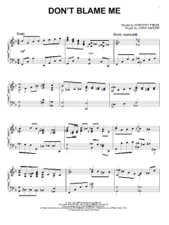 Don't Blame Me von Jimmy McHugh (Download) 