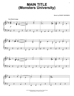 Main Title (Monsters University) von Randy Newman (Download) 