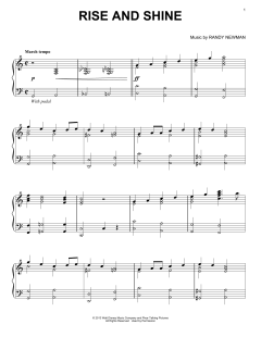 Rise And Shine von Randy Newman (Download) 