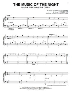 The Music Of The Night von Andrew Lloyd Webber (Download) 