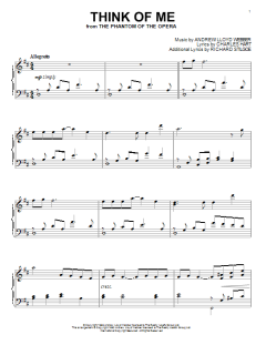 Think Of Me von Andrew Lloyd Webber (Download) 