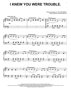 I Knew You Were Trouble von Taylor Swift (Download) 