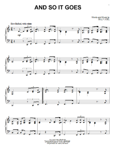 And So It Goes von Billy Joel (Download) 