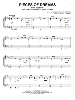 Pieces Of Dreams (Little Boy Lost) von Michel Legrand (Download) 