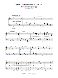 Themes From 'Piano Concerto No.4 Op. 70 In D Minor' von Anton Rubenstein (Download) 