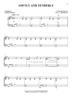 Softly And Tenderly von Will L. Thompson (Download) 