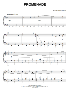 Promenade von Leroy Anderson (Download) 