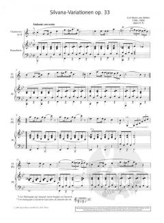 Variationen über ein Thema aus der Oper Silvana B-Dur op. 33 WeV P.7 von Carl Maria von Weber 