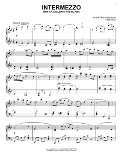 Intermezzo von Pietro Mascagni (Download) 