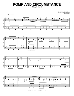 Pomp And Circumstance, March No. 1 von Edward Elgar (Download) 
