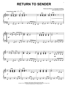 Return To Sender von Elvis Presley (Download) 