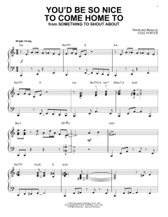 You'd Be So Nice To Come Home To [Jazz version] von Cole Porter (Download) 