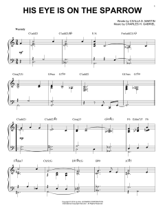 His Eye Is On The Sparrow [Jazz version] von Civilla D. Martin (Download) 
