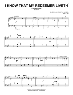 I Know That My Redeemer Liveth von George Frideric Handel (Download) 