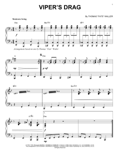 Viper's Drag [Stride version] von Thomas "Fats" Waller (Download) 