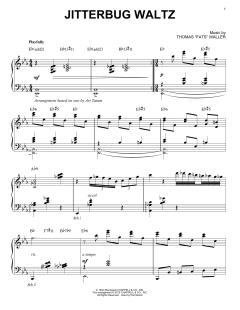 Jitterbug Waltz [Stride version] von Thomas "Fats" Waller (Download) 