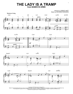 The Lady Is A Tramp [Jazz version] von Lorenz Hart (Download) 