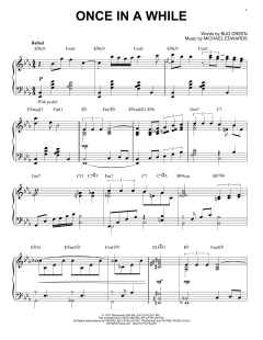 Once In A While [Jazz version] von Bud Green (Download) 