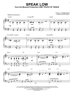 Speak Low [Jazz version] von Kurt Weill (Download) 