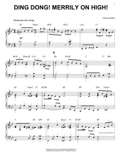 Ding Dong! Merrily On High! [Jazz version] von French Carol (Download) 