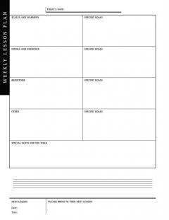 Musician's Practice Planner 