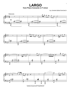 Largo [Jazz version] von Johann Sebastian Bach (Download) 