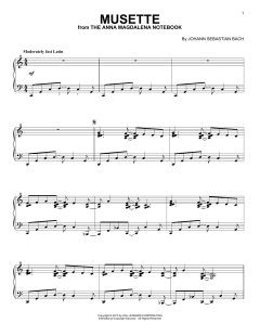 Musette in D Major [Jazz version] von Johann Sebastian Bach (Download) 