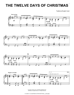 The Twelve Days Of Christmas von Traditional English Carol (Download) 