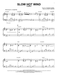 Slow Hot Wind (Lujon) [Jazz version] von Henry Mancini (Download) 