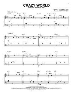 Crazy World [Jazz version] von Henry Mancini (Download) 