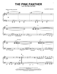 The Pink Panther [Jazz version] von Henry Mancini (Download) 