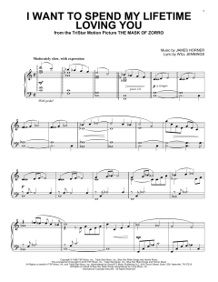 I Want To Spend My Lifetime Loving You von James Horner (Download) 
