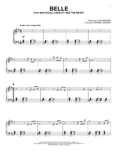 Belle [Jazz version] von Alan Menken (Download) 