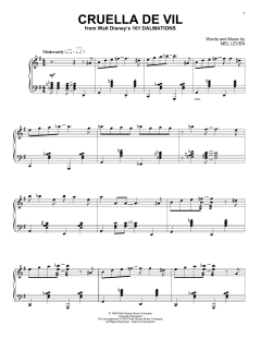 Cruella De Vil [Jazz version] von Mel Leven (Download) 