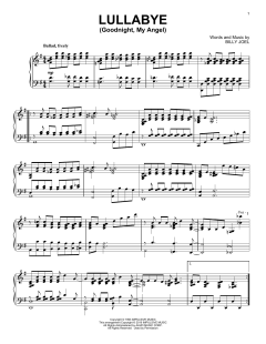 Lullabye (Goodnight, My Angel) [Jazz version] von Billy Joel (Download) 