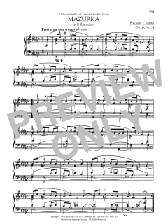 Mazurka in E-flat minor, Op. 6, No. 4 (Download) 