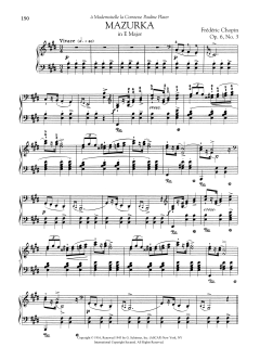Mazurka in E Major, Op. 6, No. 3 (Download) 